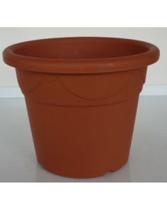 Corinto jarrón cilíndrico Plastecnic terracota 18 cm