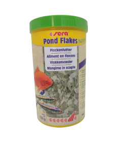 Copos Sera Pond alimento en escamas para peces 150 g