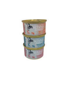 Schesir SILVER húmedo COMPLETO gatos + 11 años 70 gr