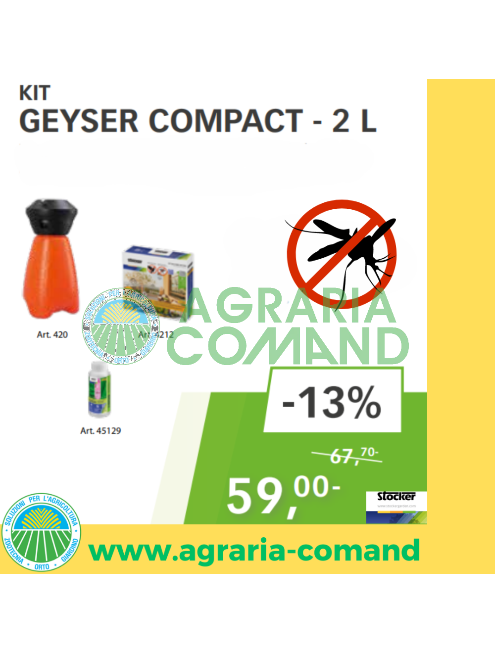 KIT Geyser compact 2 l Stocker promo KIT Geyser compact 2 l Stocker promo