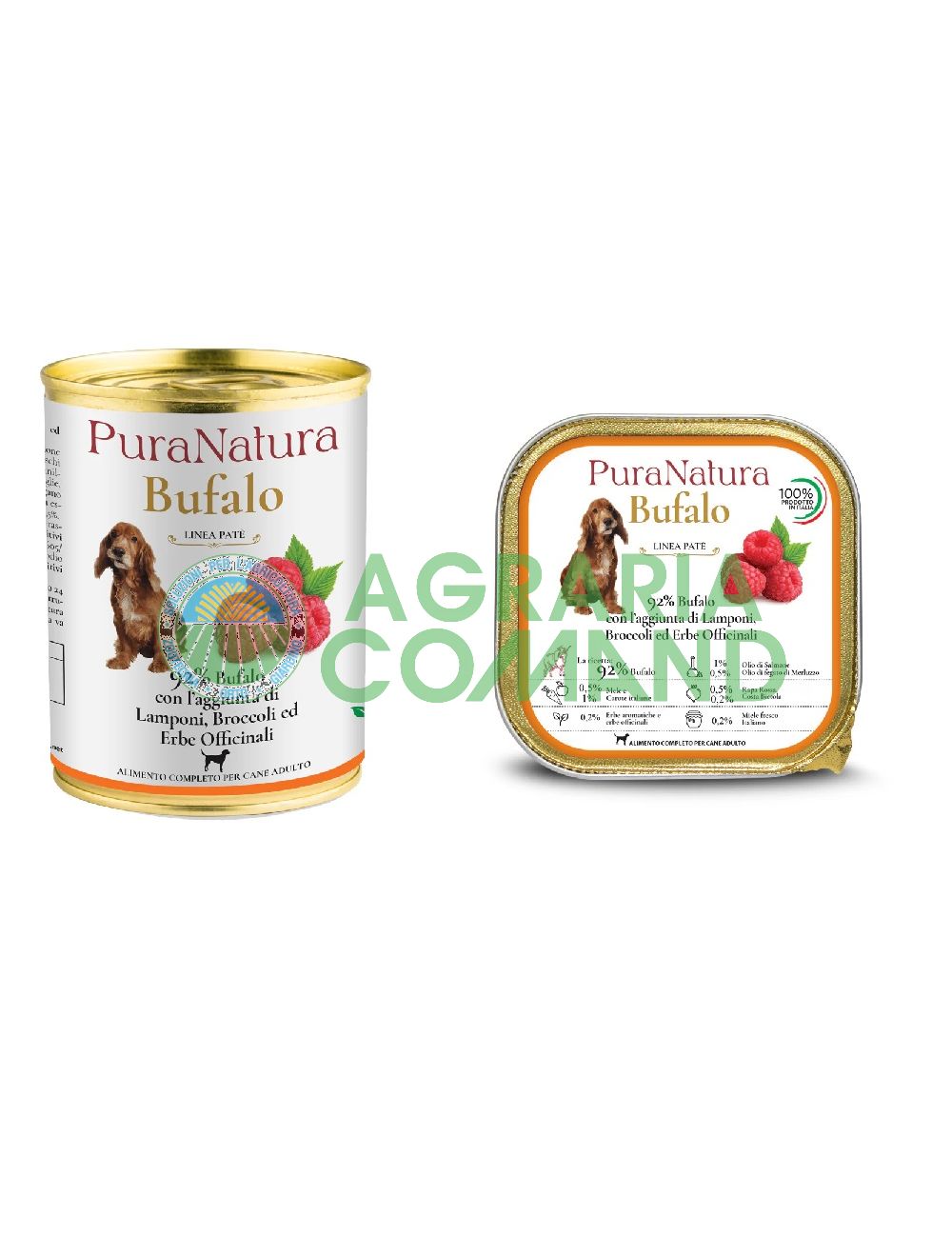 Paté de Frambuesa de Búfalo alimento completo PuraNatura