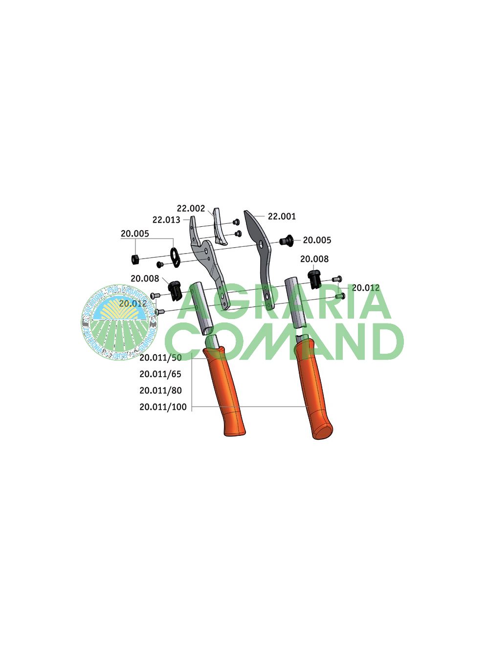 Despiece de piezas de recambio