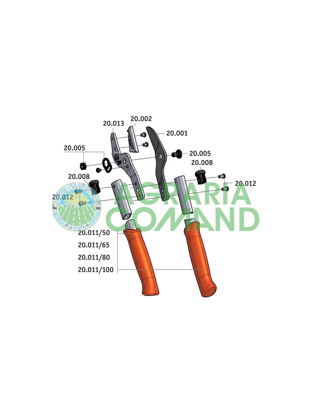 Despiece de piezas de recambio
