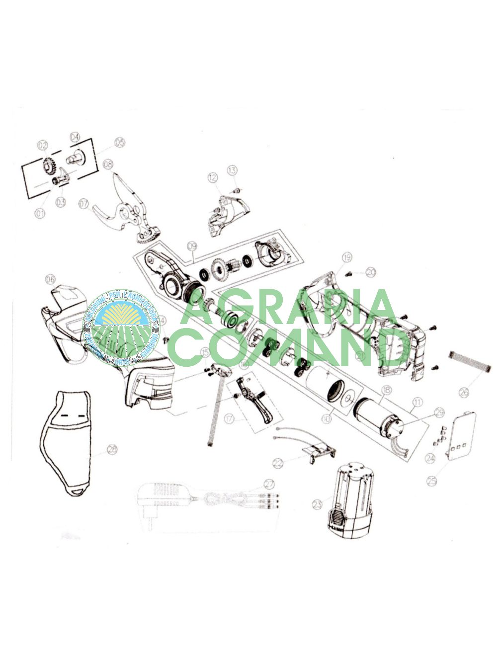 Recambios Despiece Tijera sin cable KV310