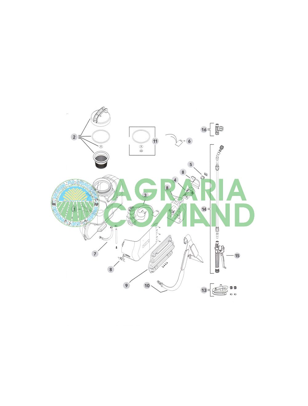 Bombas explosionadas Stocker