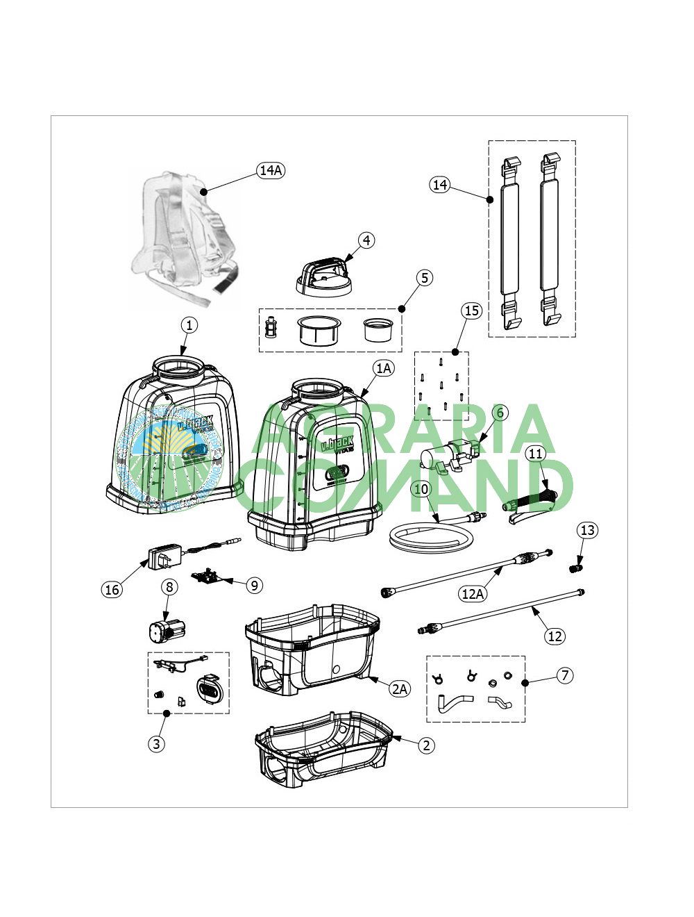 Despiece bomba Volpi Vita 12 y 16
