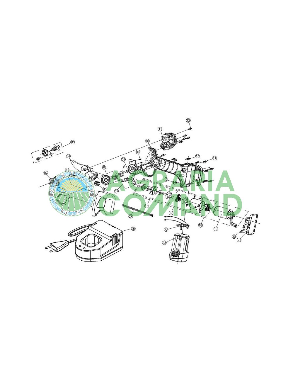 Despiece de la tijera kv 300