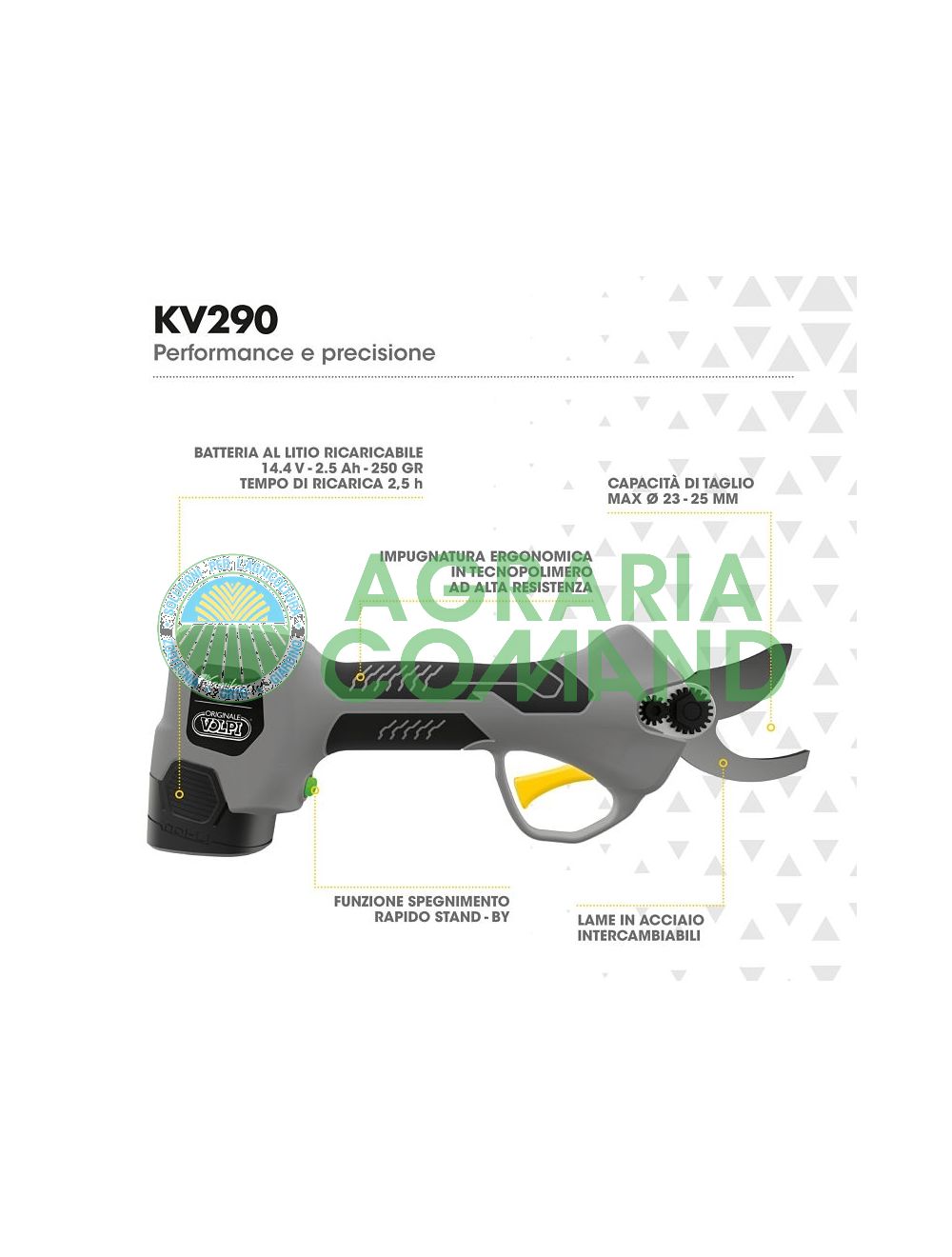 Tijeras electrónicas Volpi Kv 290 Tijeras electrónicas Volpi Kv 290