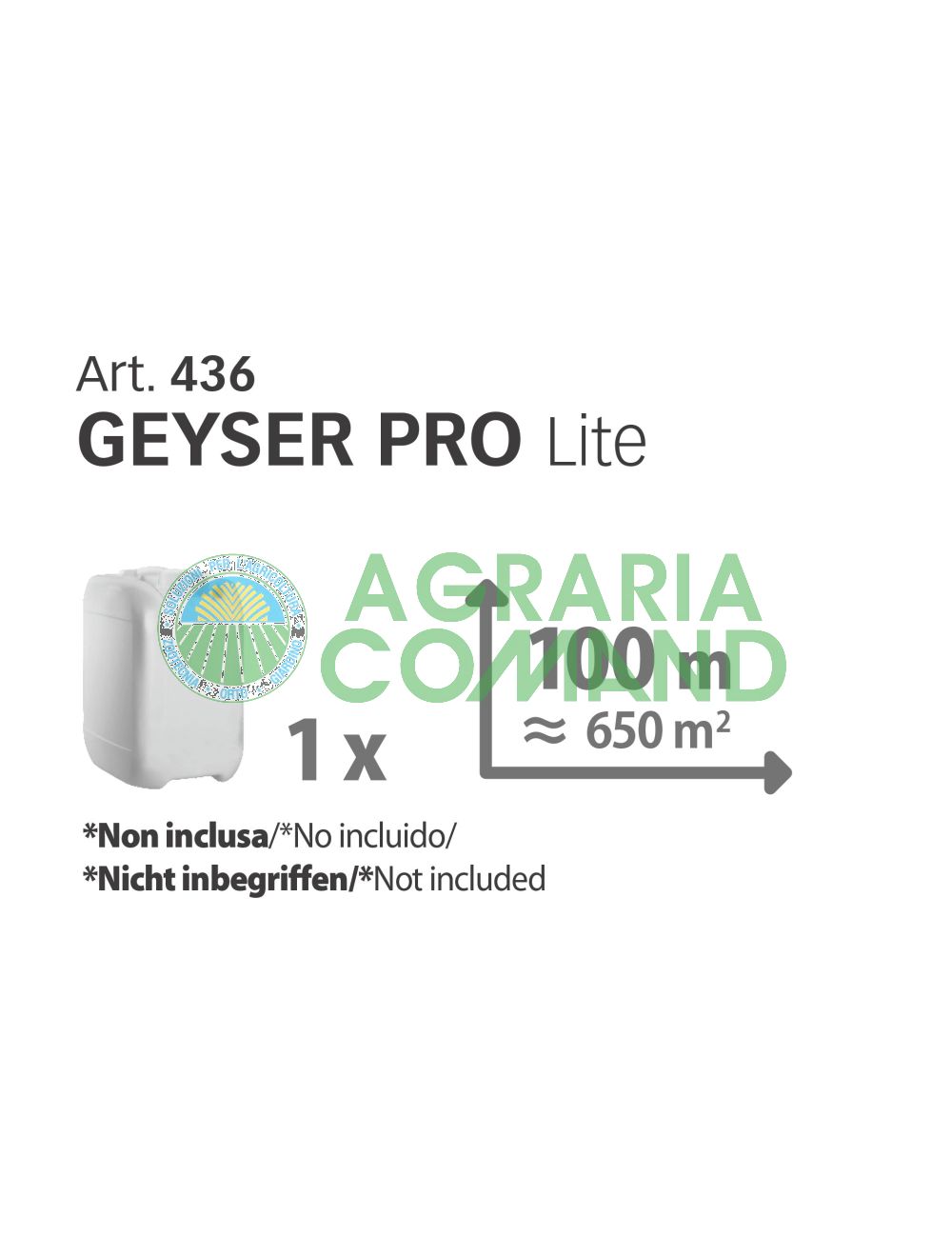 Contenido del depósito Geyser Pro lite Stocker Contenido del depósito Geyser Pro lite Stocker