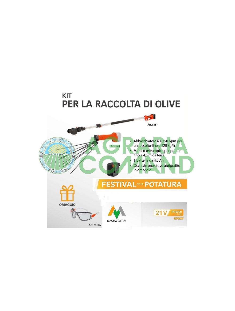 Kit de recolección de aceitunas Stocker Kit de recolección de aceitunas Stocker