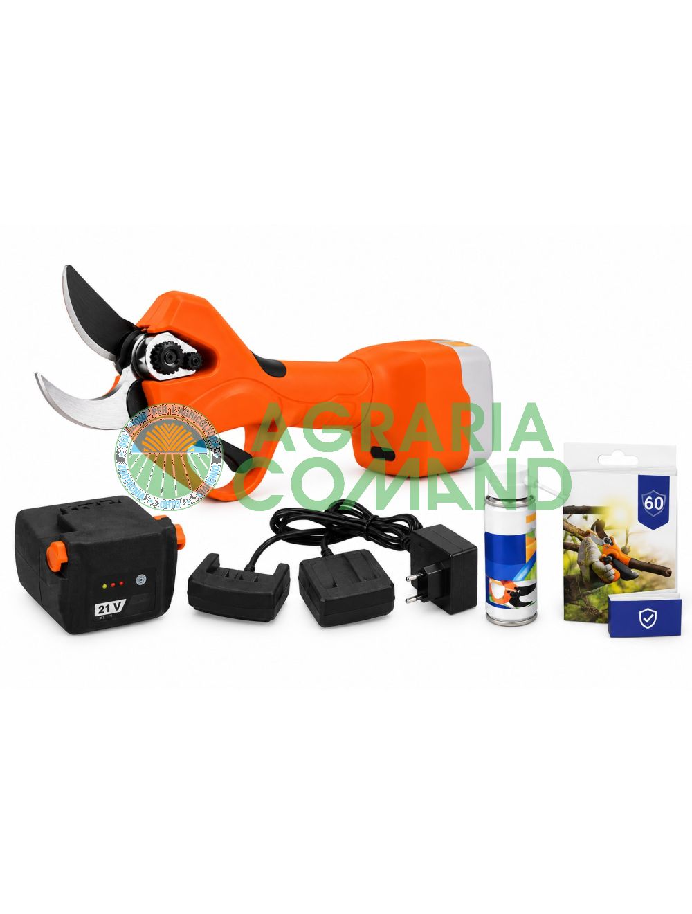 Kit de tijeras eléctricas Stocker Magma E-40 TP de 21 V con batería de 2,6 Ah, cargador doble, aceite en spray y garantía gratuita de 60 meses Kit de tijeras eléctricas Stocker Magma E-40 TP de 21 V con batería de 2,6 Ah, cargador doble, aceite en spray y garantía gratuita de 60 meses
