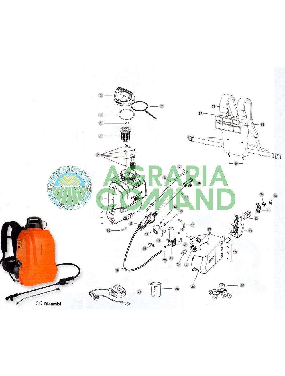 Despiece de la bomba Nebla Stocker