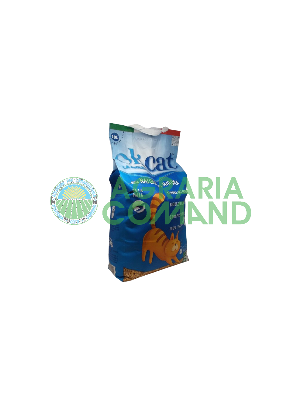 Arena biodegradable para gatos OK Cat Plus