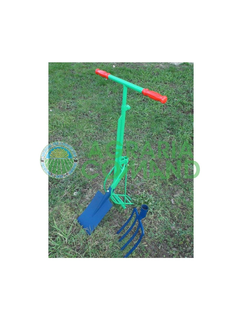 Herramienta con pala y horquilla