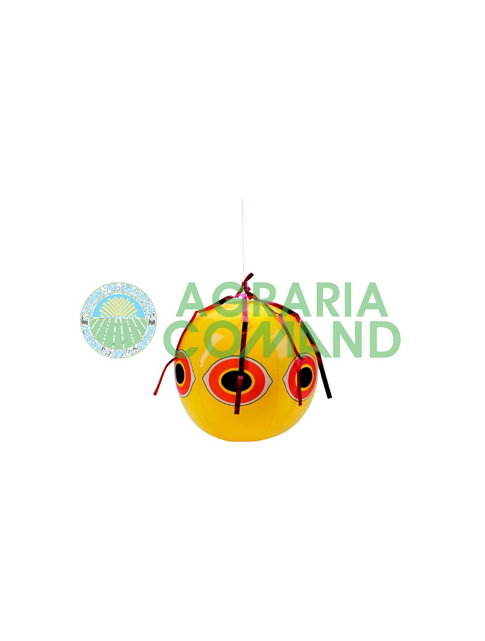 globo espantapájaros amarillo