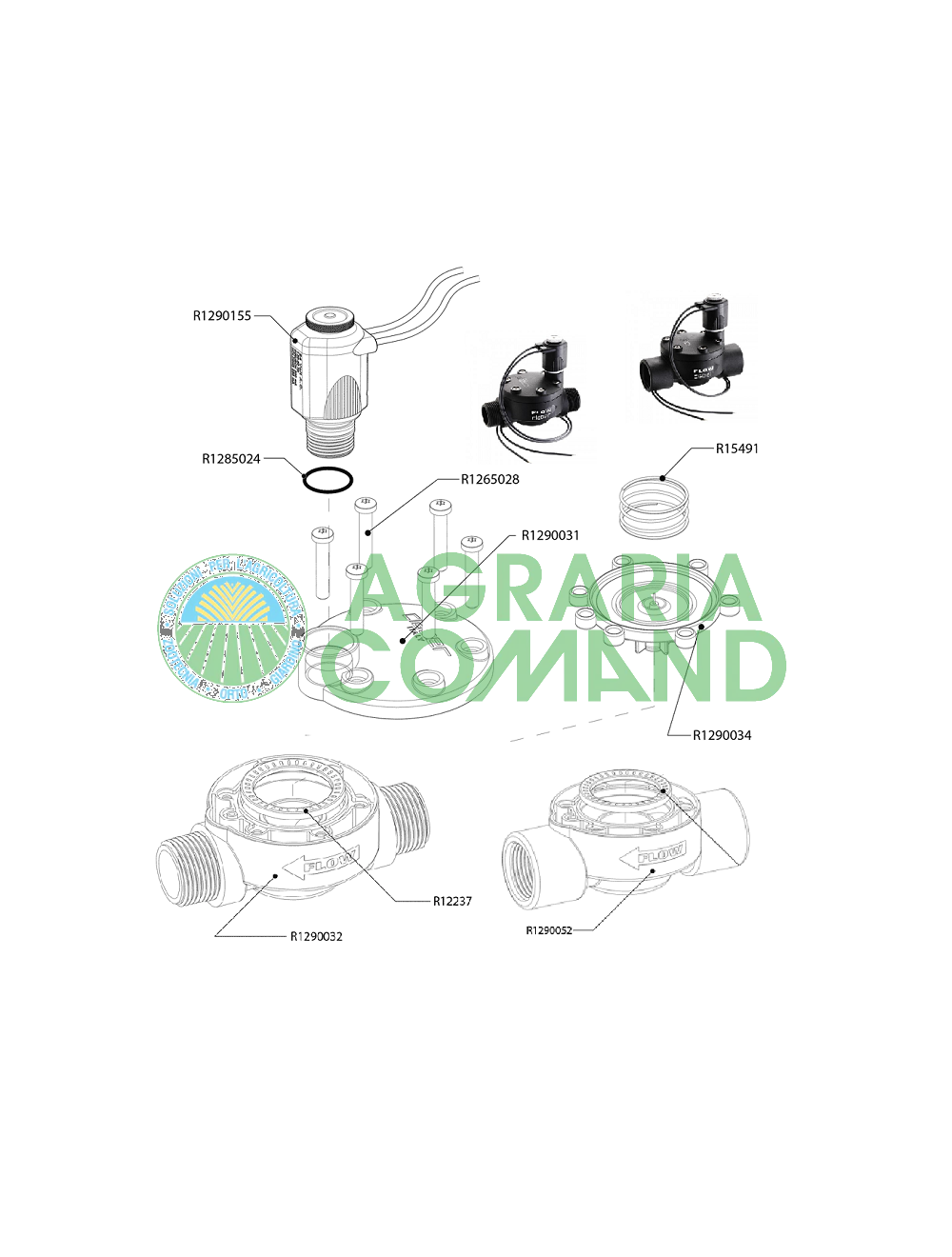 Repuestos electroválvulas Claber 90814 90815