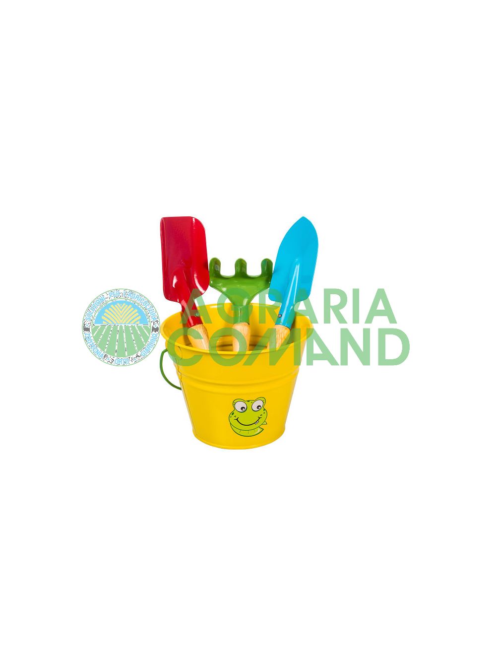 Juego de herramientas con cubo amarillo