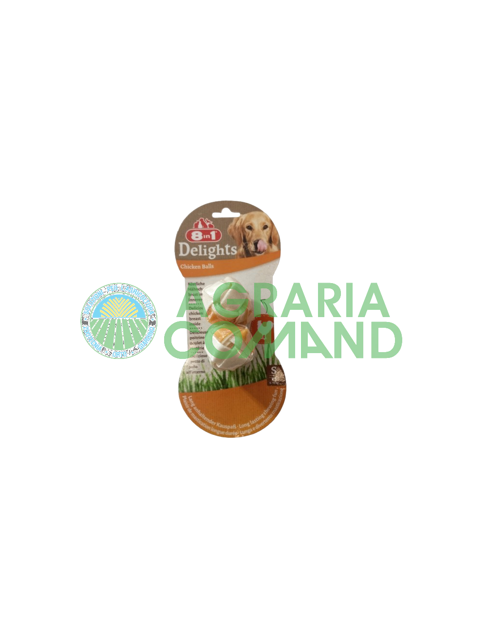 Pack de snacks para perros 8en1 Delicias Bolas de Pollo (Pequeño)