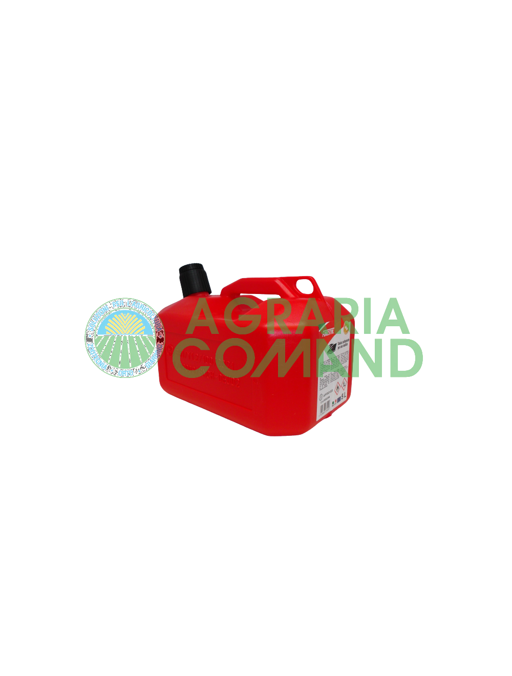 Bidón de combustible rojo