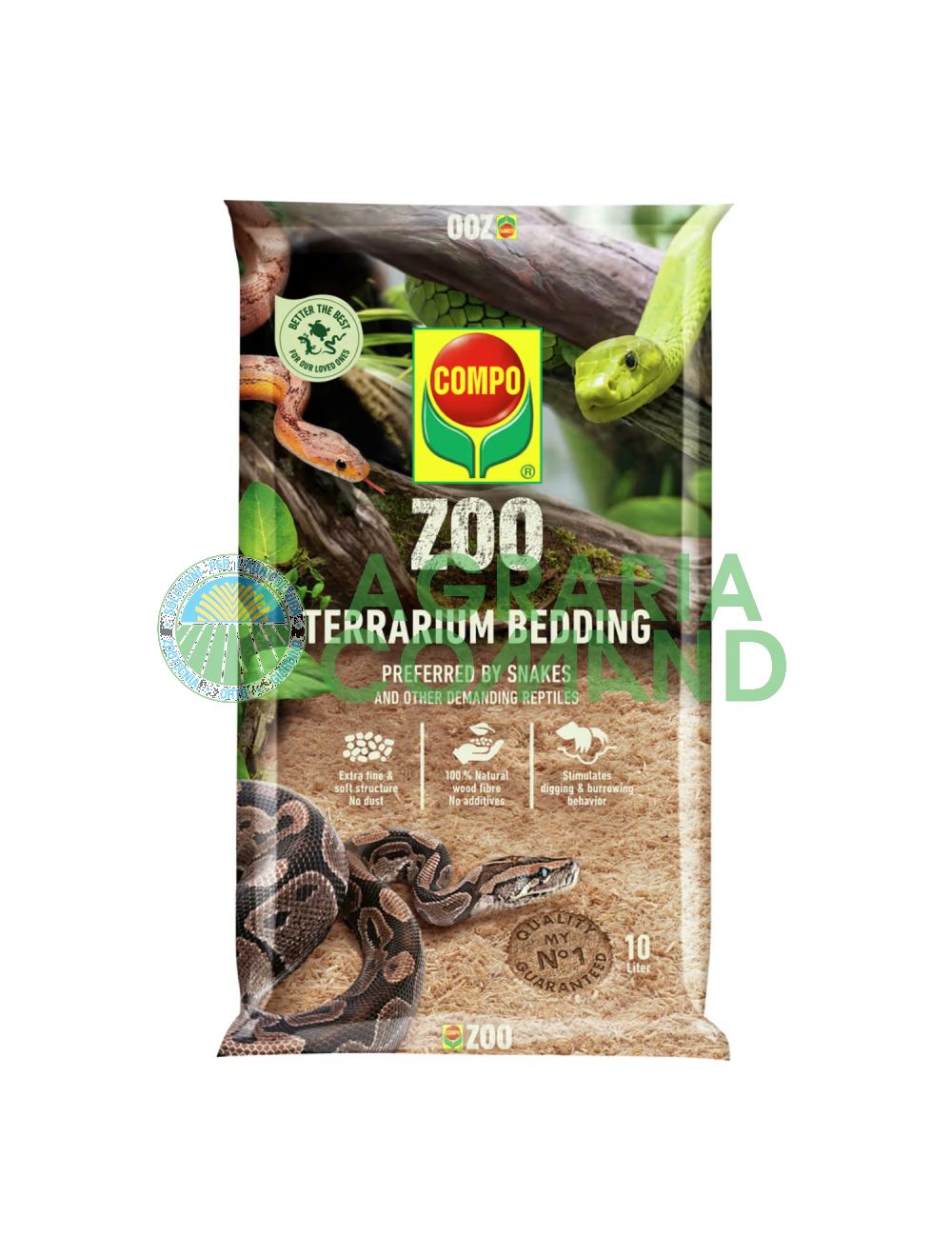 Cama blanda para serpientes Compo zoo