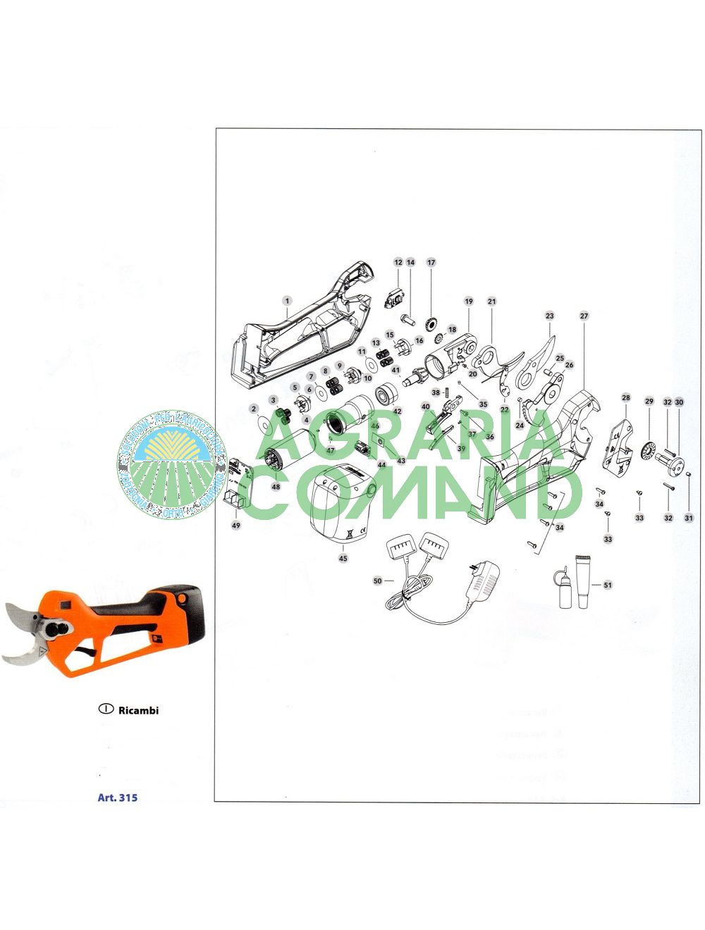 Hoja de recambios Titania Stocker tijeras