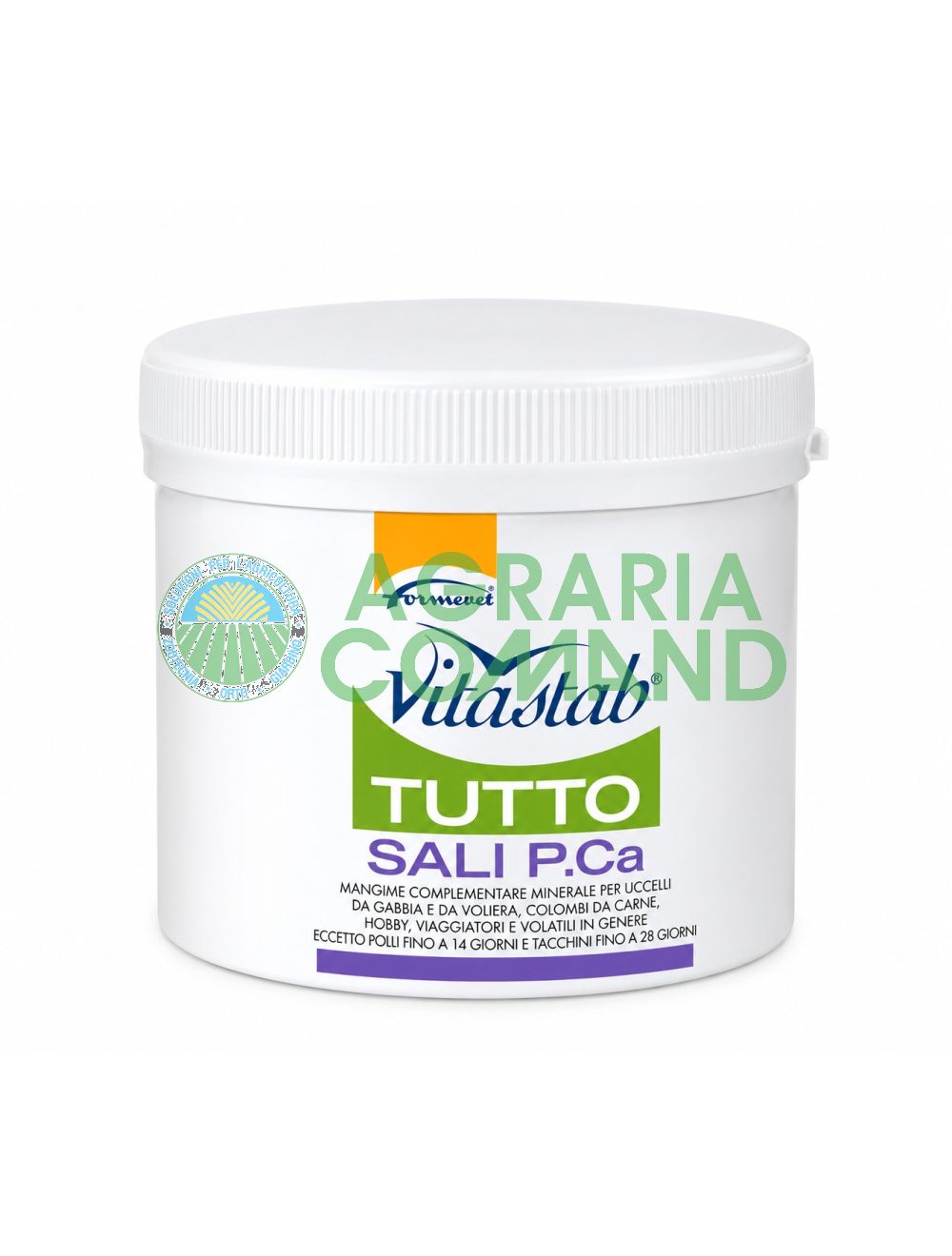 Vitastab Tutto Sali P.Ca Formevet 500 g de sales minerales para pájaros y palomas Vitastab Tutto Sali P.Ca Formevet 500 g de sales minerales para pájaros y palomas