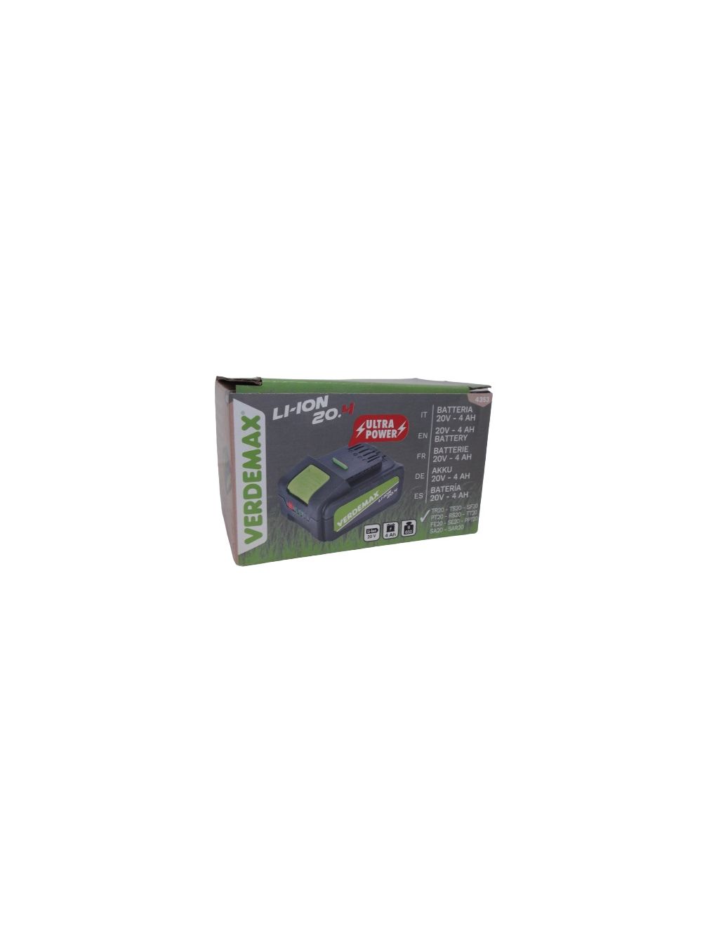 Batería 20V 4 ah verdemax