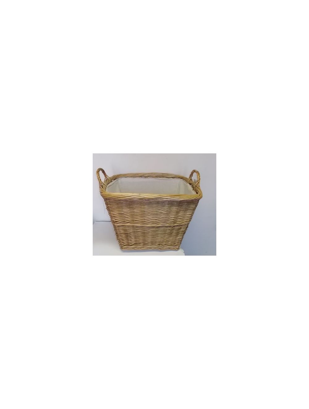 Cesta de mimbre con forro