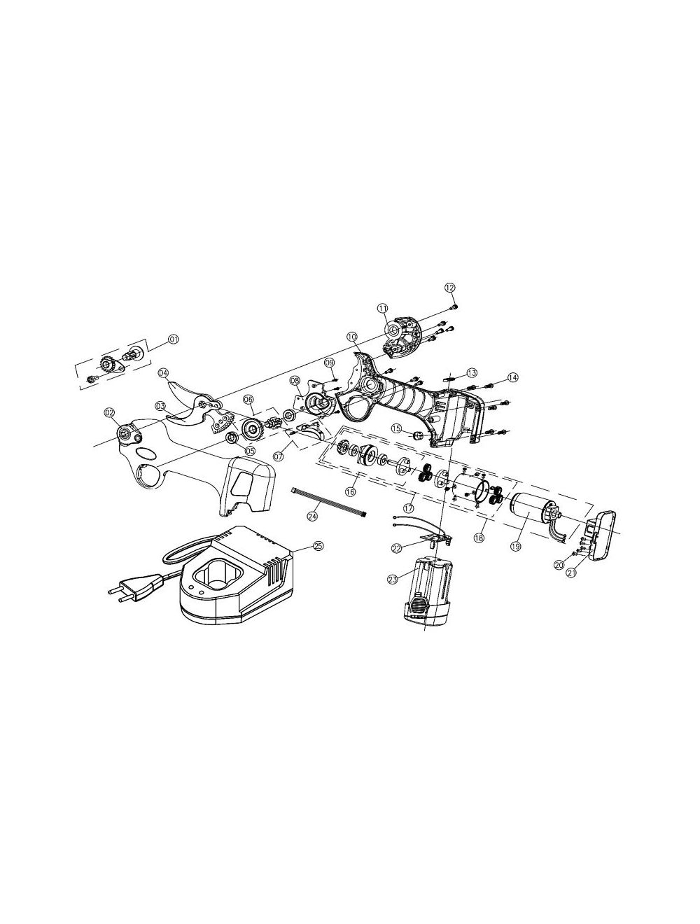 Despiece de la tijera kv 300