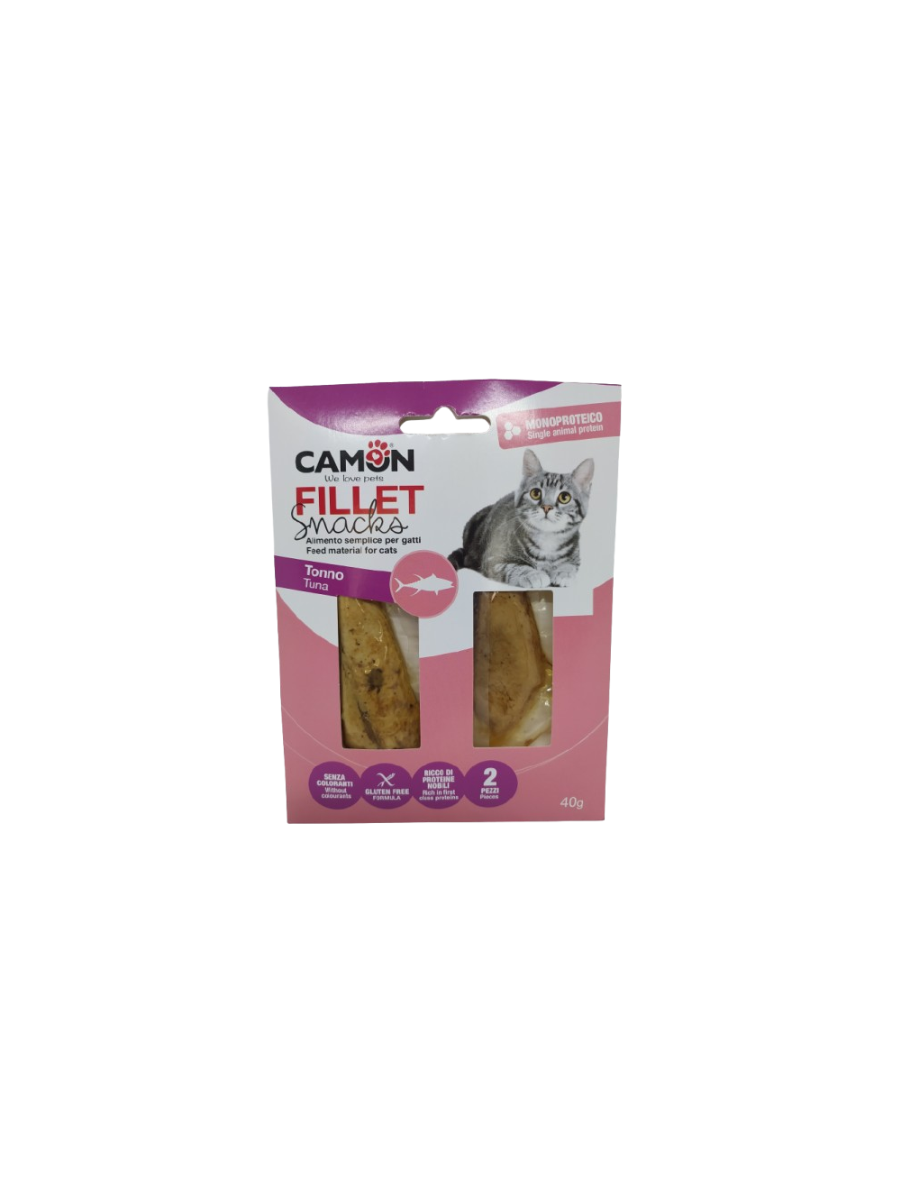 Snacks de filete y atún Camon para gatos
