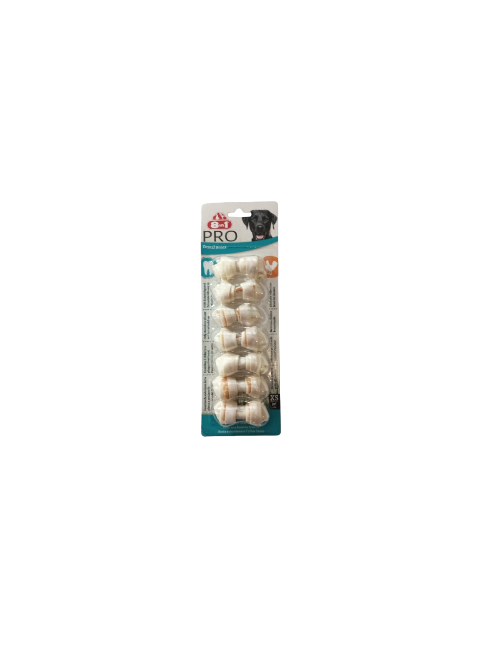 Pack de snacks para perros 8en1 Pro Dental Bone (Pequeño)