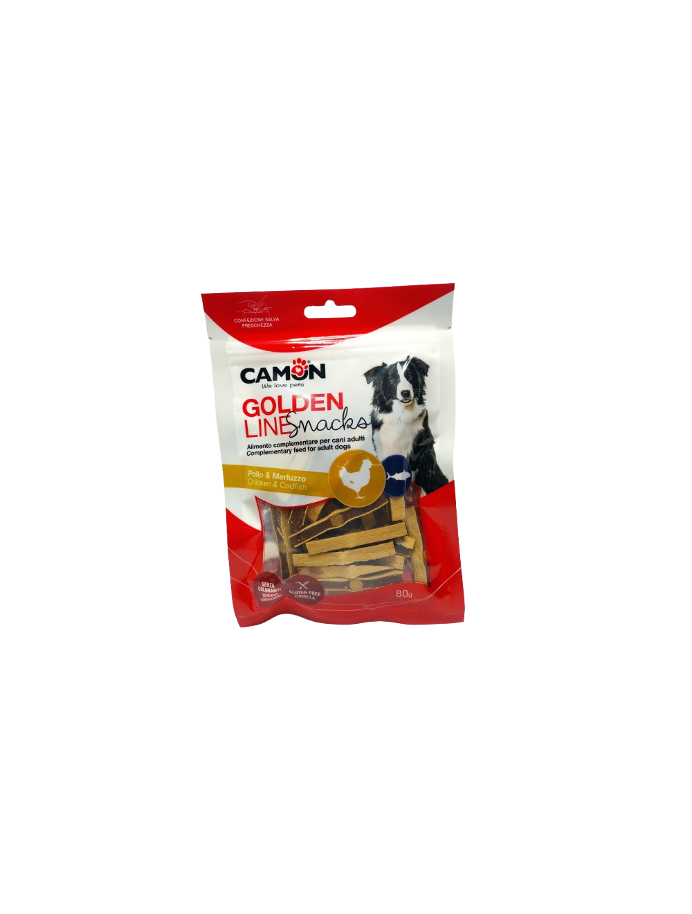 Paquete Snacks para perros con pollo y bacalao