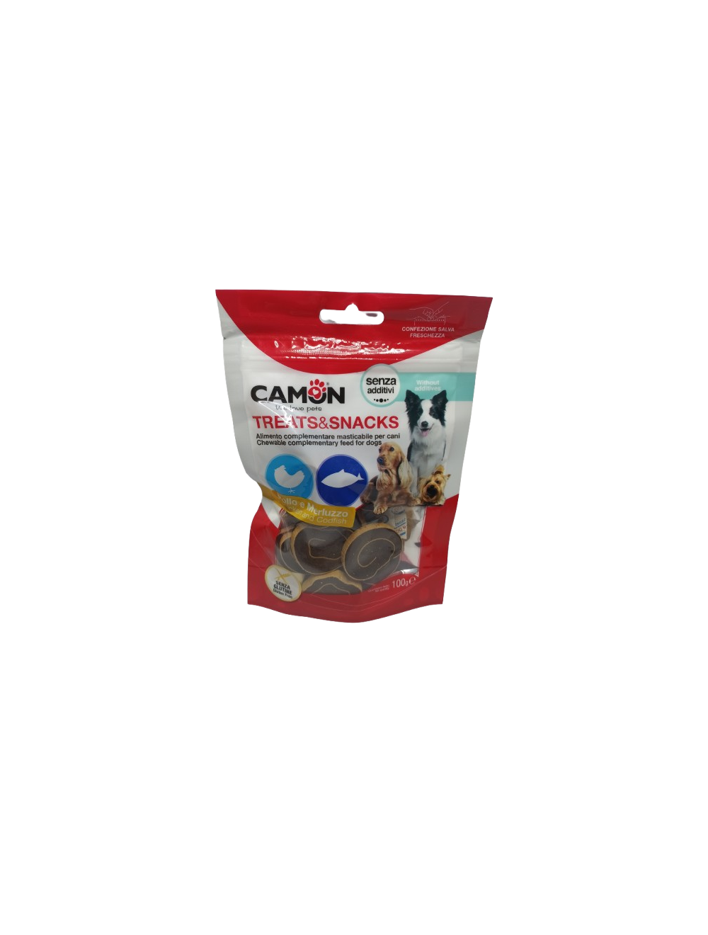 Camon Treats & Snacks Pack de Pollo y Bacalao para Perros Camon Treats & Snacks Pack de Pollo y Bacalao para Perros