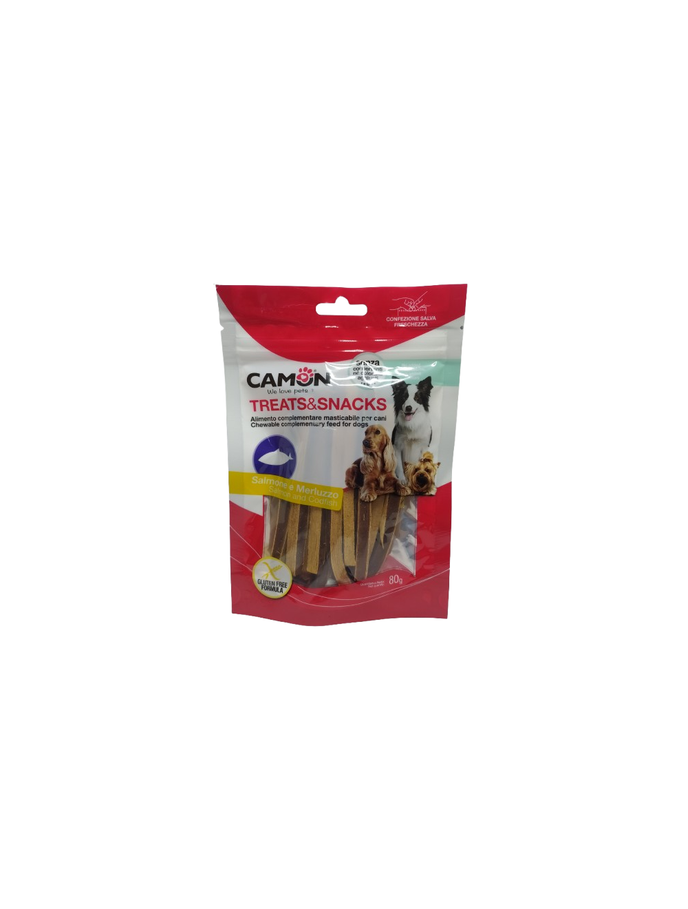Camon Treats & Snacks Salmón y Bacalao pack de comida para perros