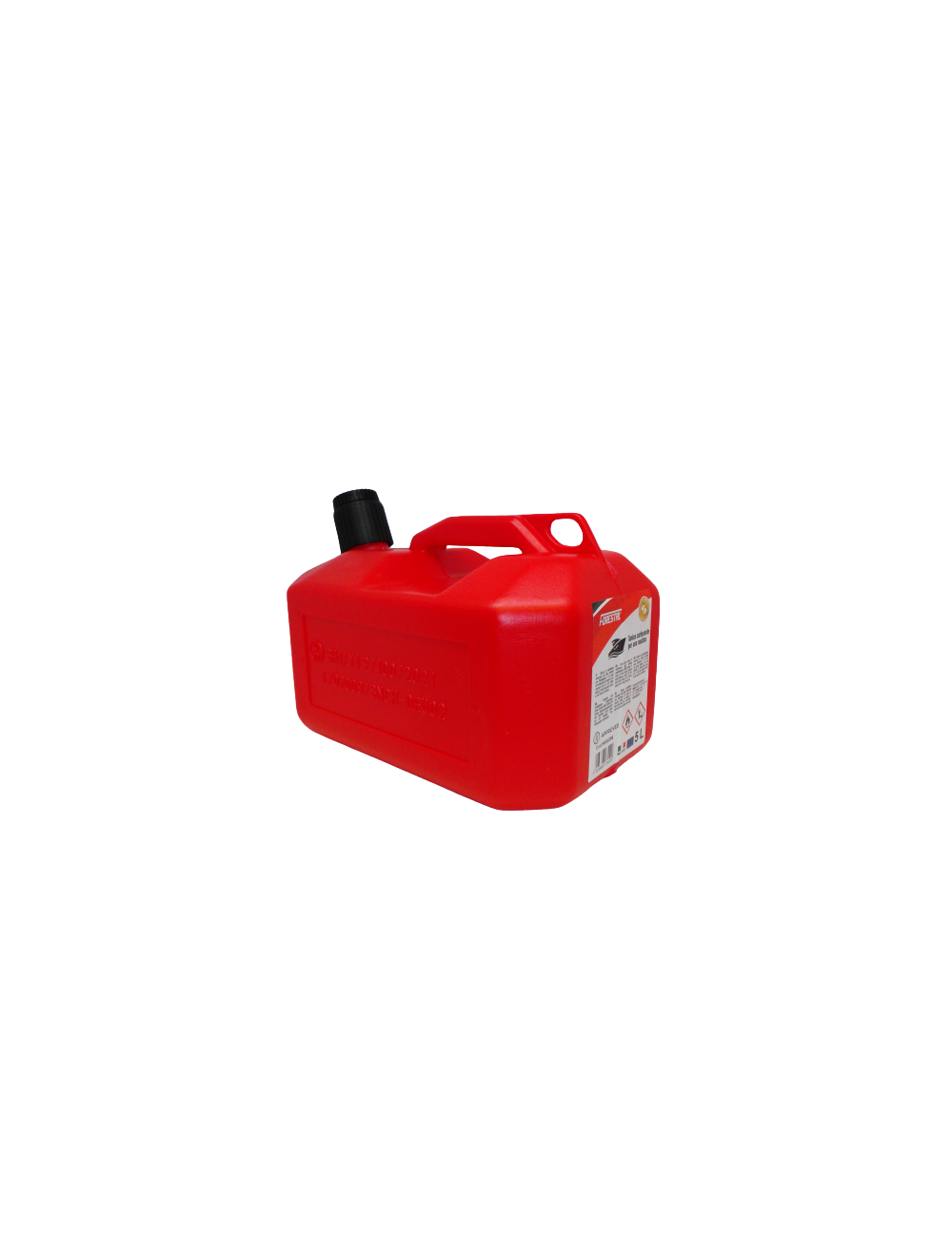 Bidón de combustible rojo