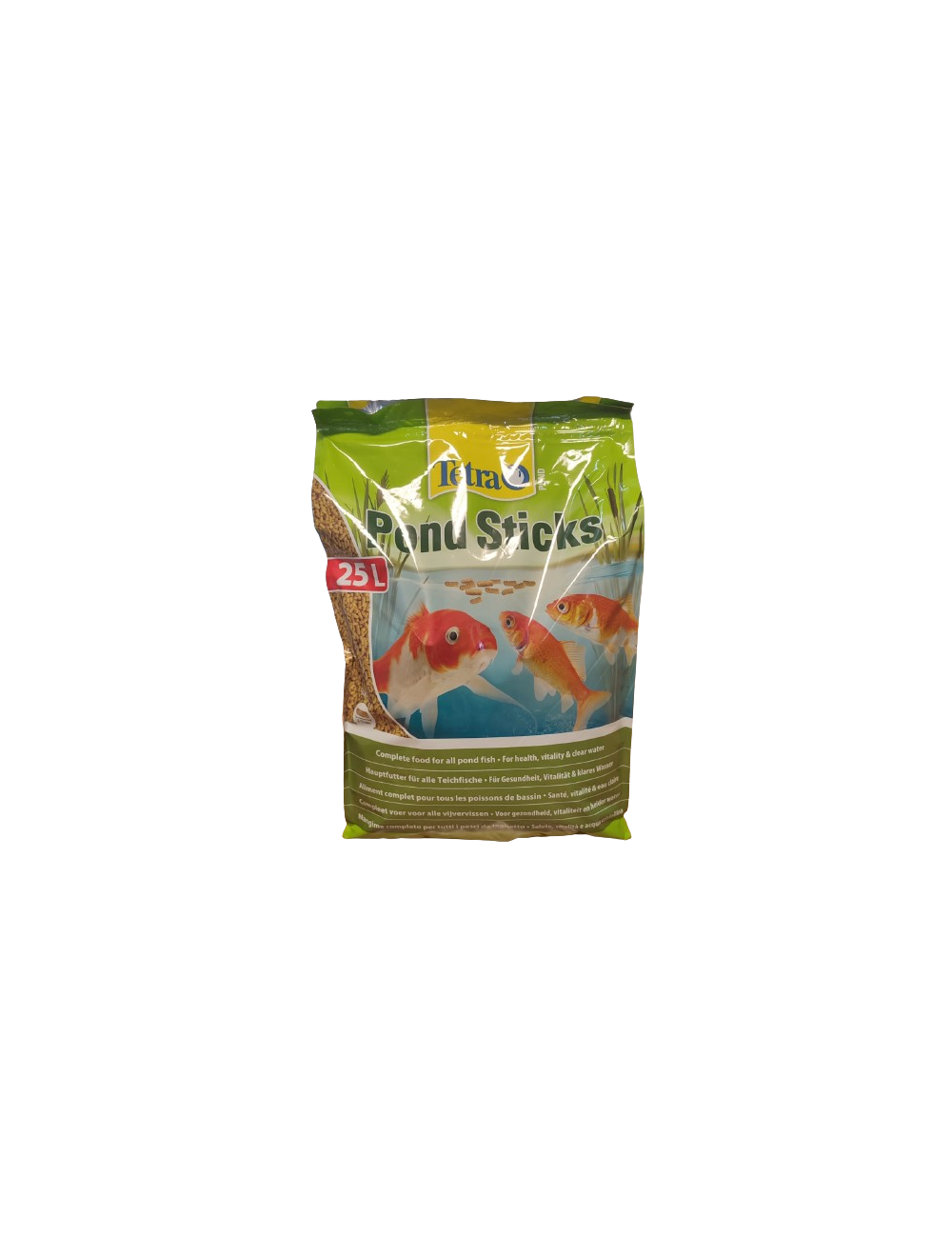 tetrapond sticks 25 litros 3 kg carpas y carpas doradas