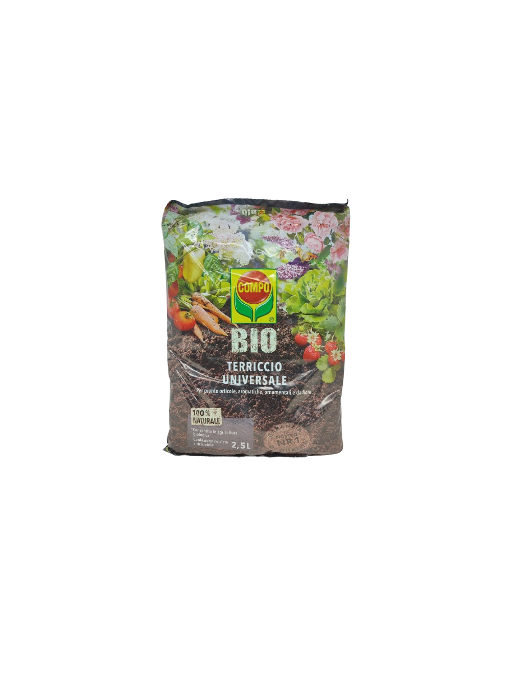 Compo BIO Tierra universal para macetas 2,5 litros