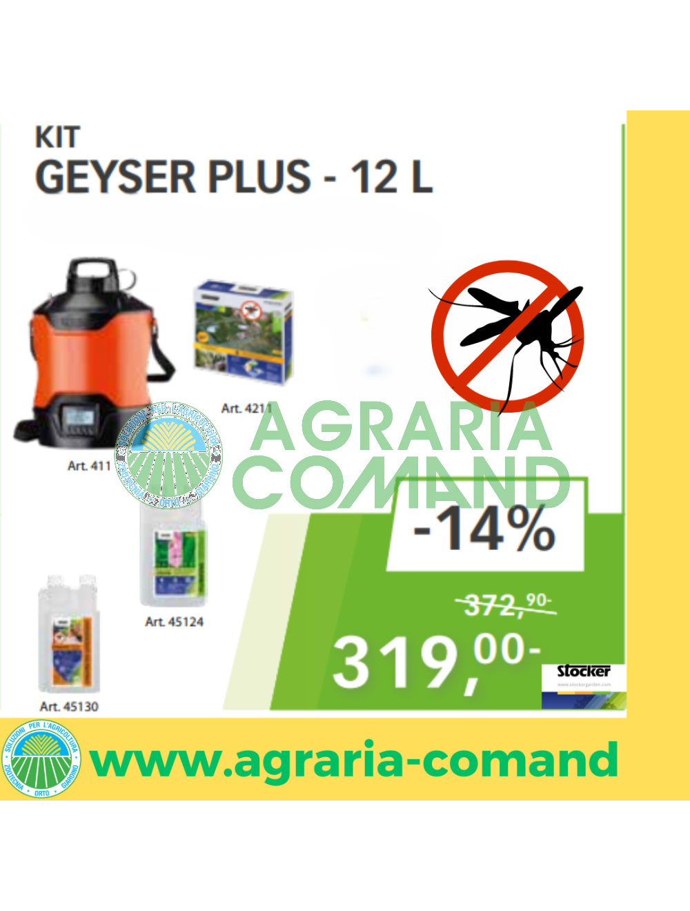 Gesyser plus 12 L mosquito kit sop stocker