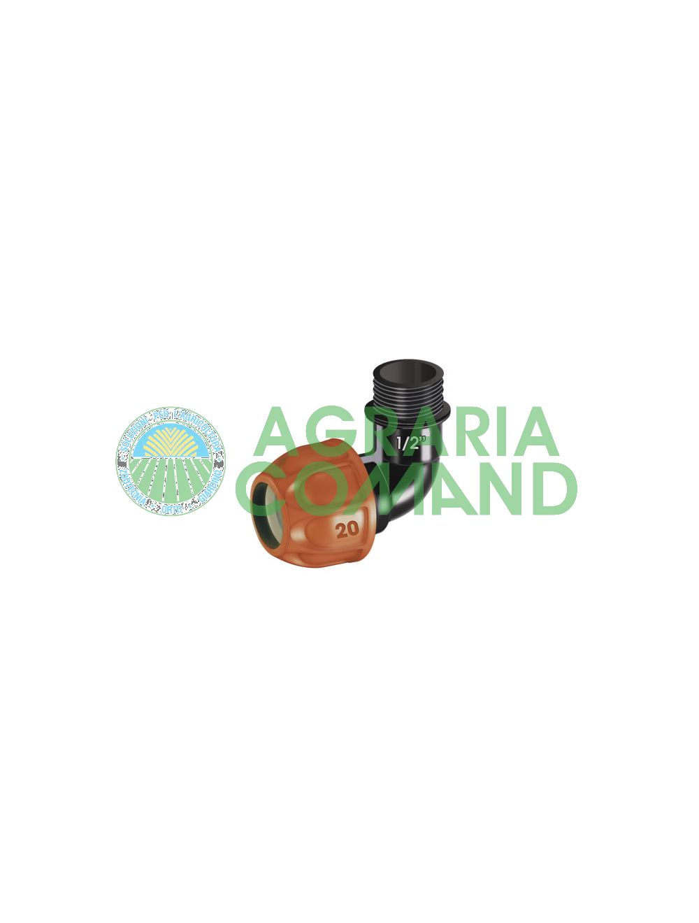 Acoplamiento acodado Claber 90324