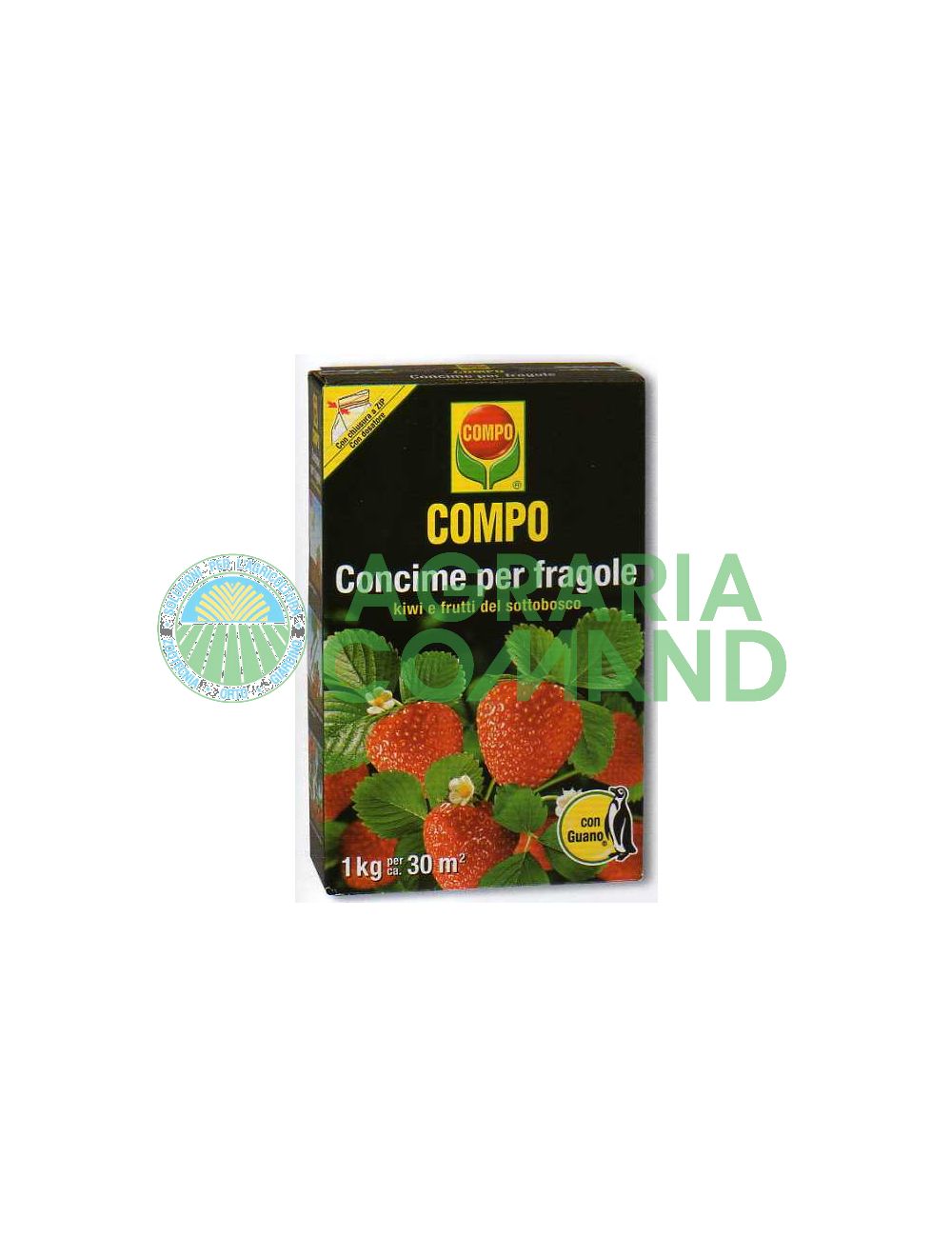 Abono granulado Compo para fresas