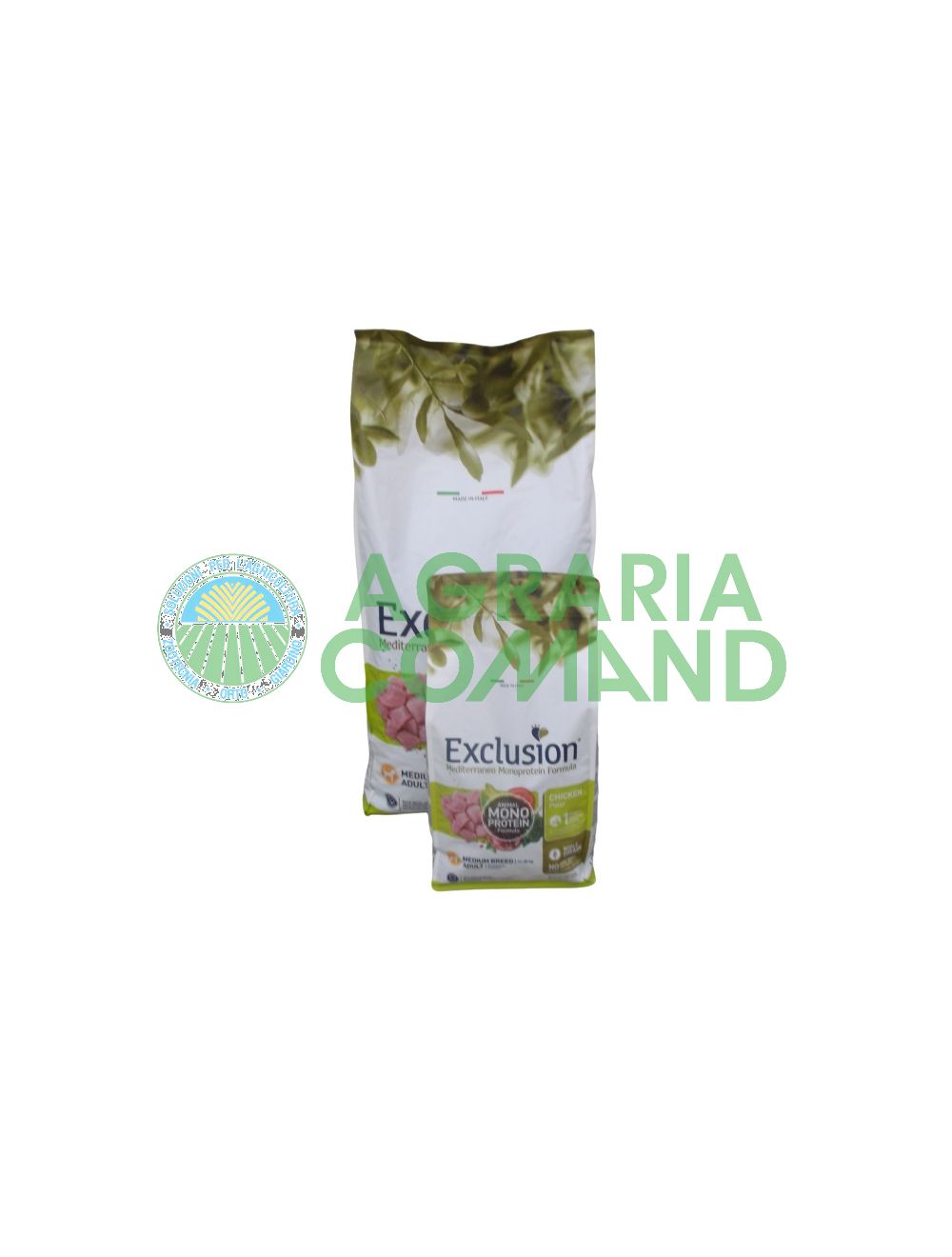 Exclusión Mediterráneo pollo adulto de tamaño mediano