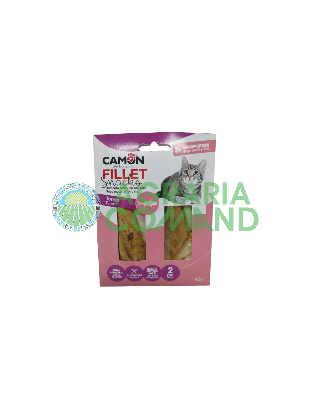 Snacks de filete y atún Camon para gatos