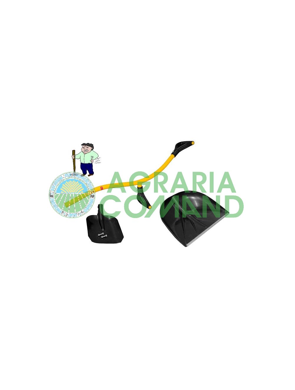 Kit 2 palas metálicas de plástico Kit 2 palas metálicas de plástico
