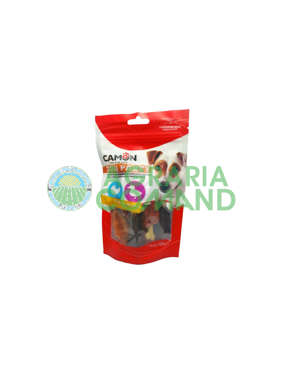 Pack de snacks para perros Camon BBQ Party Pollo y Pato