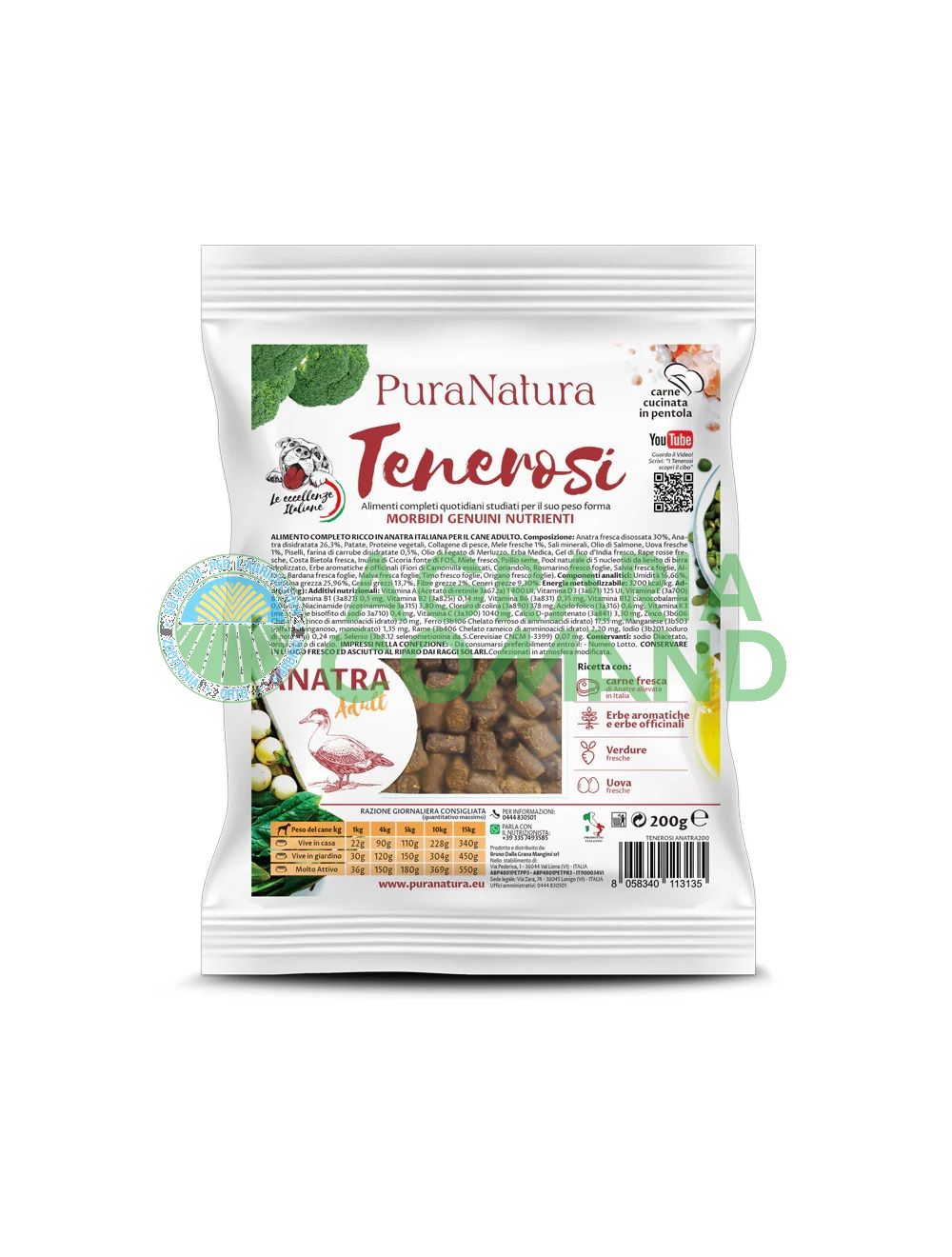 Alimento blando para perros pequeños con pato Alimento blando para perros pequeños con pato