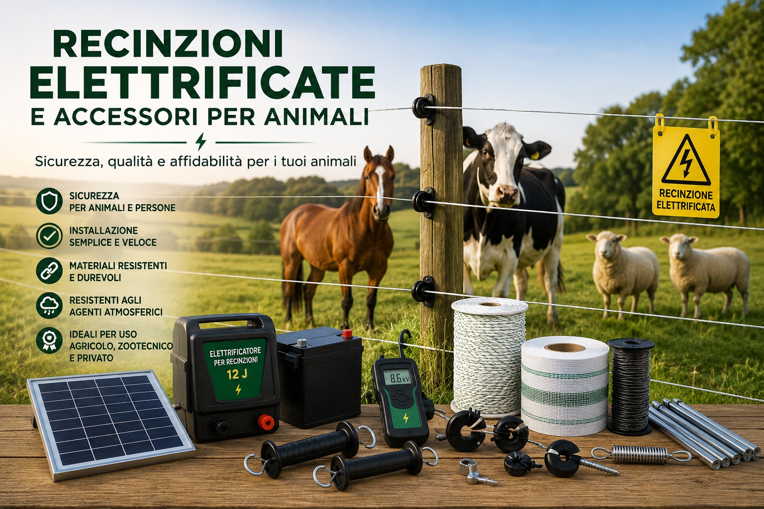 recinzioni elettrificate per animali